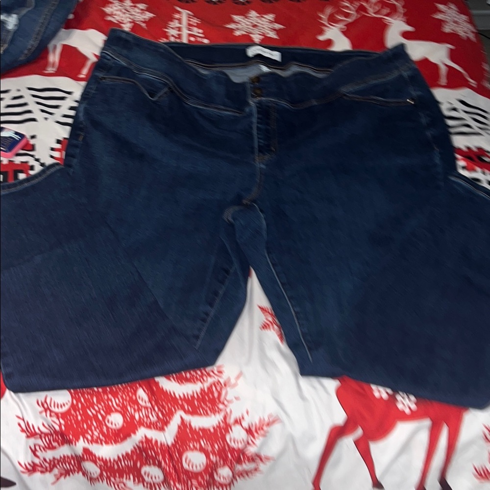 Lane Bryant Dark Blue Straight Leg Jeans